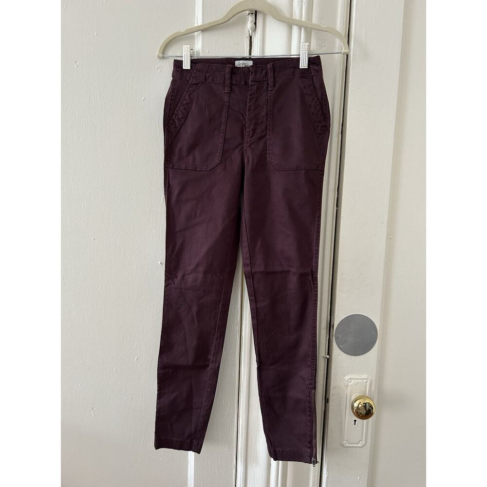 Jcrew Zip‎ Side Maroon Skinny Jean NWT | 25